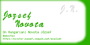 jozsef novota business card